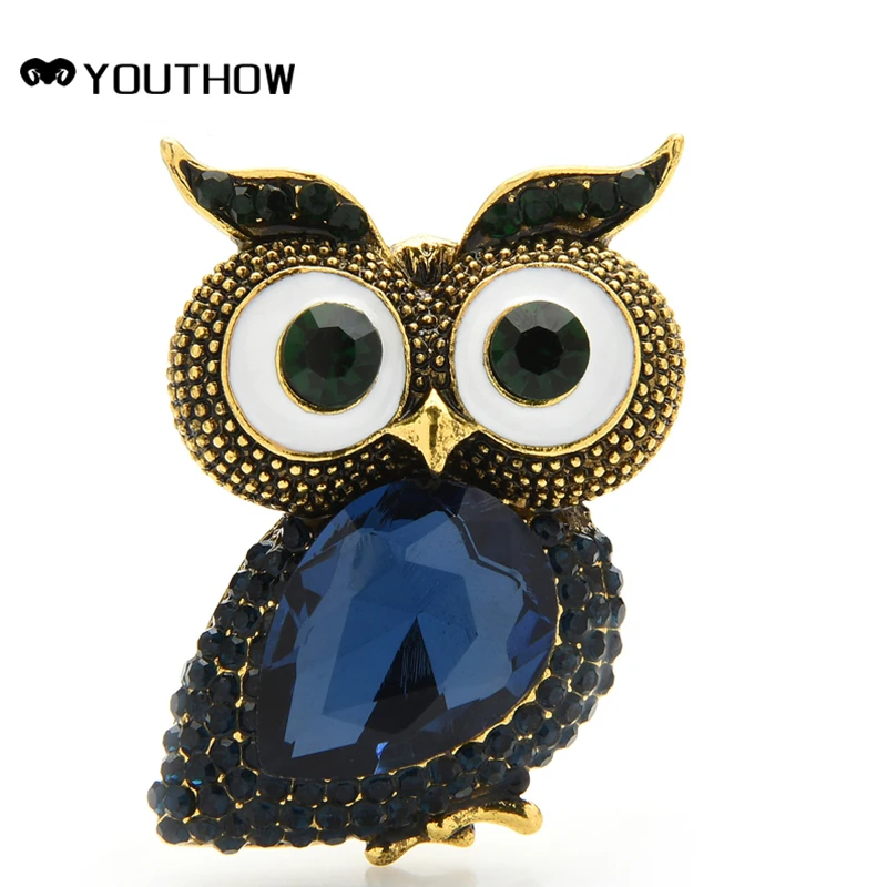 Модные ювелирные изделия металлическая Женская Брошь в виде совы модные броши