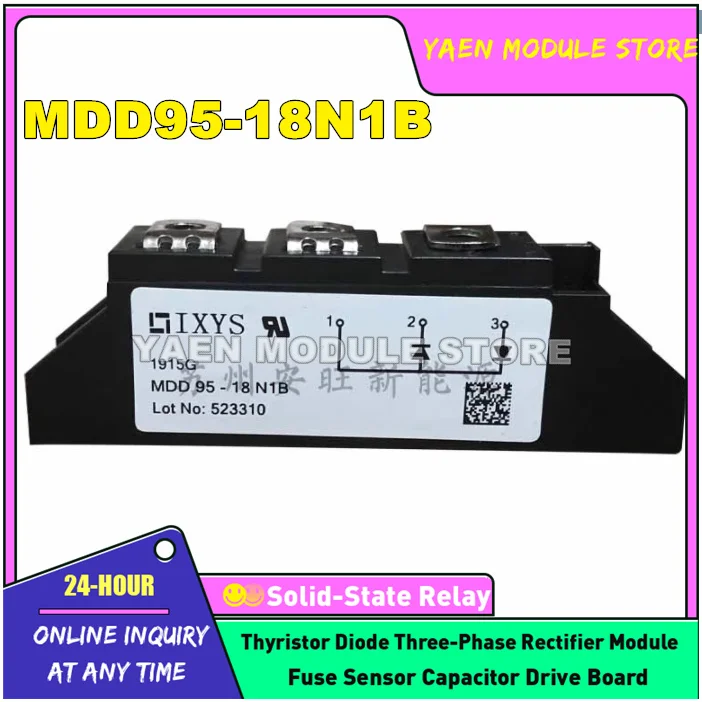 

MDD72-08N1B MDD72-12N1B MDD72-14N1B MDD72-16N1B MDD72-18N1B MDD95-18N1B MDD21-14IO8B MDD21-16IO8B MDD26-16IO1B NEW Diode module