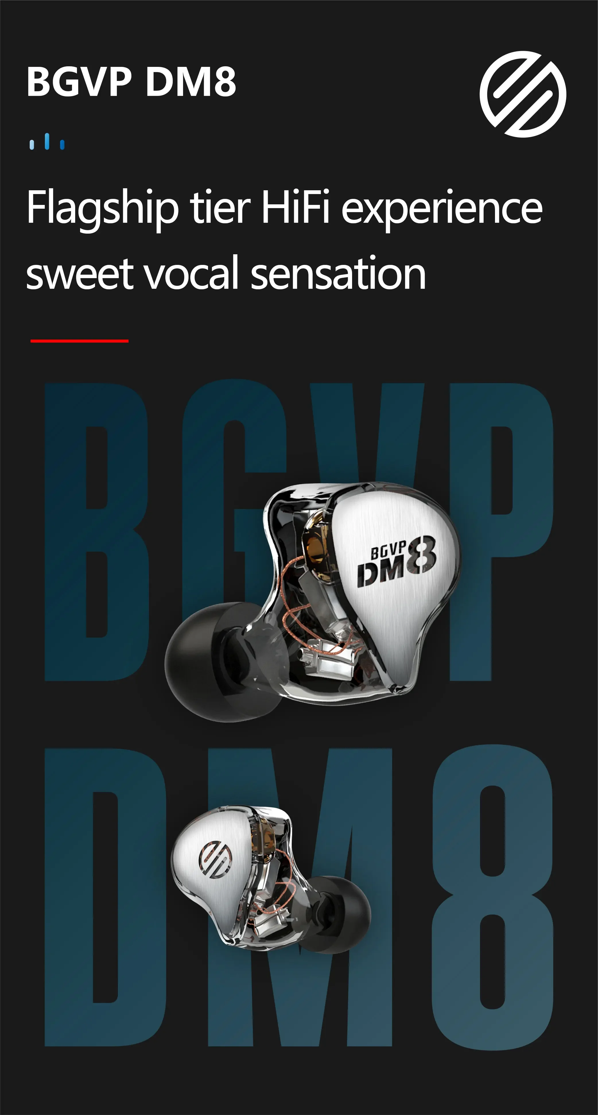 Наушники BGVP DM8 8BA Knoweles Sonion