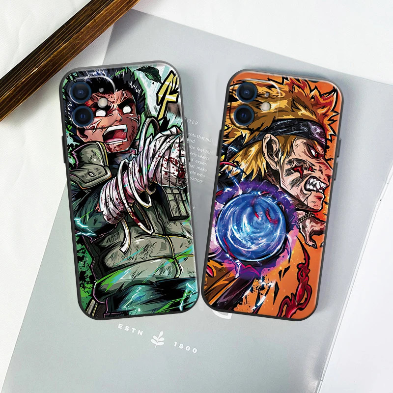 naruto japan anime funda phone case for iphone 11 13 12 pro max 12 13 mini x xr xs max se 2020 7 8 6s plus celular black free global shipping