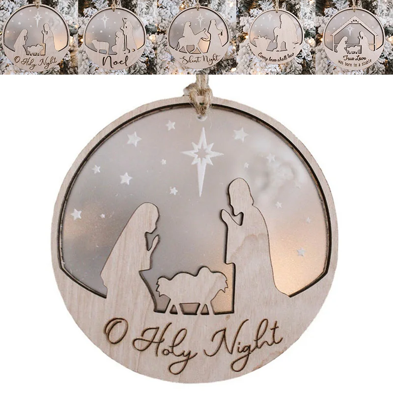 

Деревянные Подвески в виде кристаллов, украшение для рождественской вечеринки