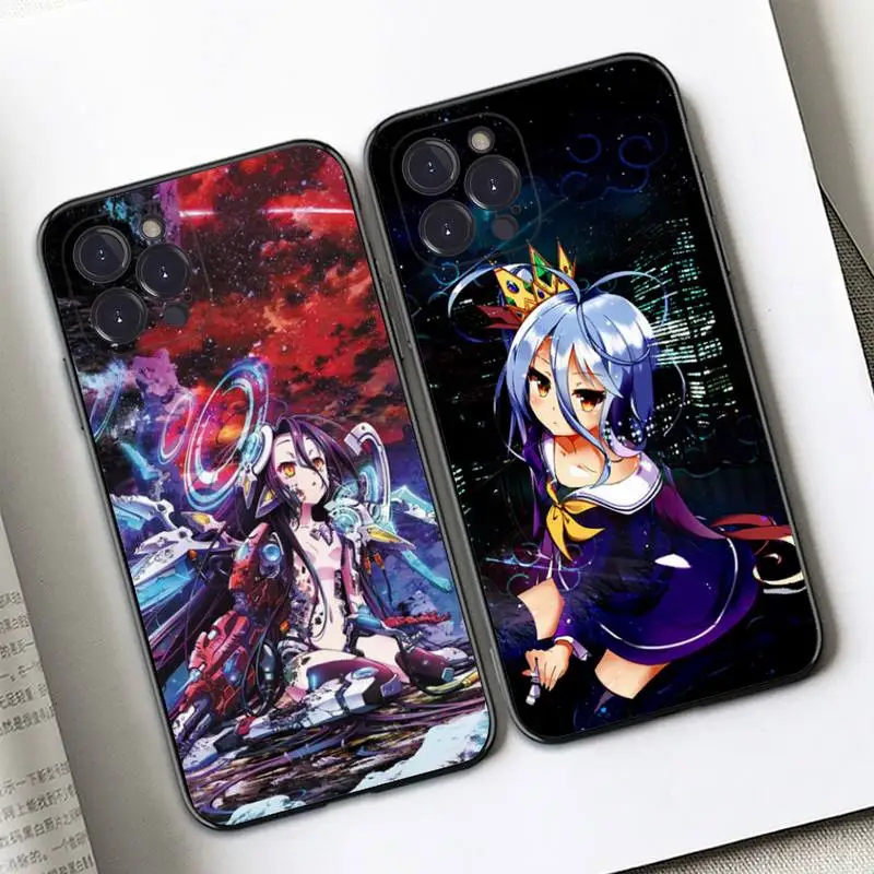 

No Game NO life Phone Case Silicone Soft For iphone 14 13 12 11 Pro Mini XS MAX 8 7 6 Plus X 2020 XR Shell