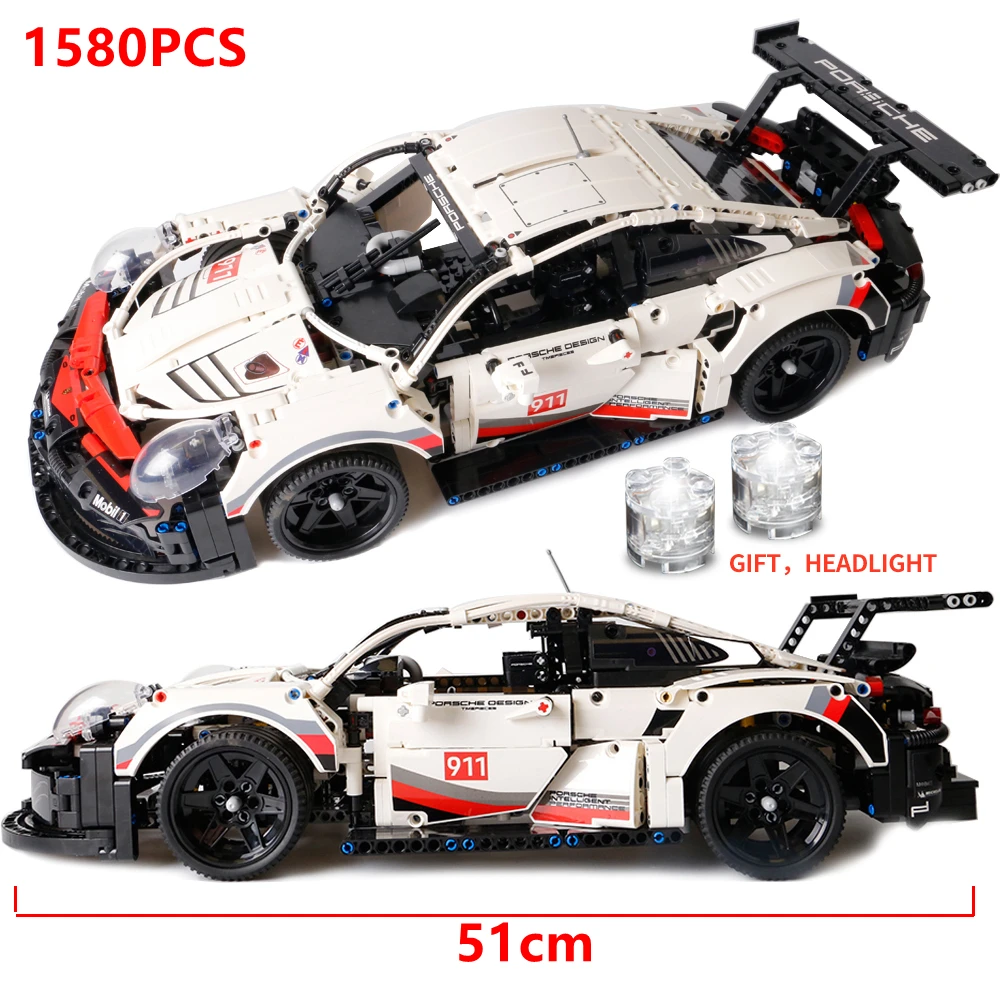

Porsche 911RSR 42096 Racing Car Formula Building Blocks Bricks Sets DIY City Speed Bricks Toys For Kids Children Gifts Model