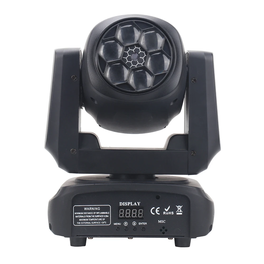 

Mini LED 6*15W LED Bee Eye Laser DMX Stage Moving Head Lights for DJ Club Bar