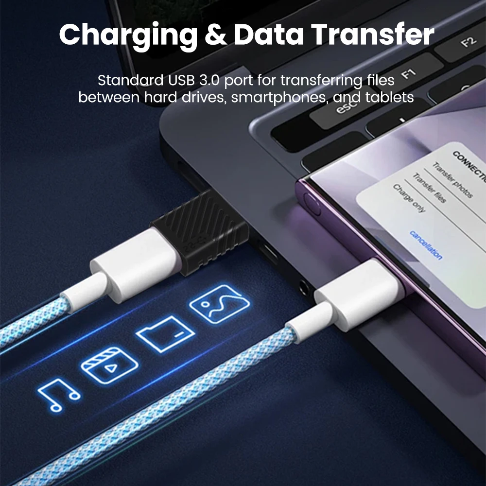 Фото Адаптер Type C - USB3.0 OTG, зарядное устройство, конвертер USB C (женский) в USB (мужской), передача данных для Xiaomi, Samsung, Huawei, USB Type C OTG №2