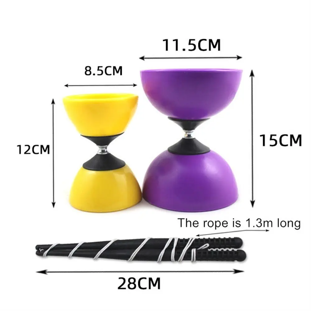 Кожаная чаша Diabolo Yoyo мягкий материал с палочками веревка тройной подшипник