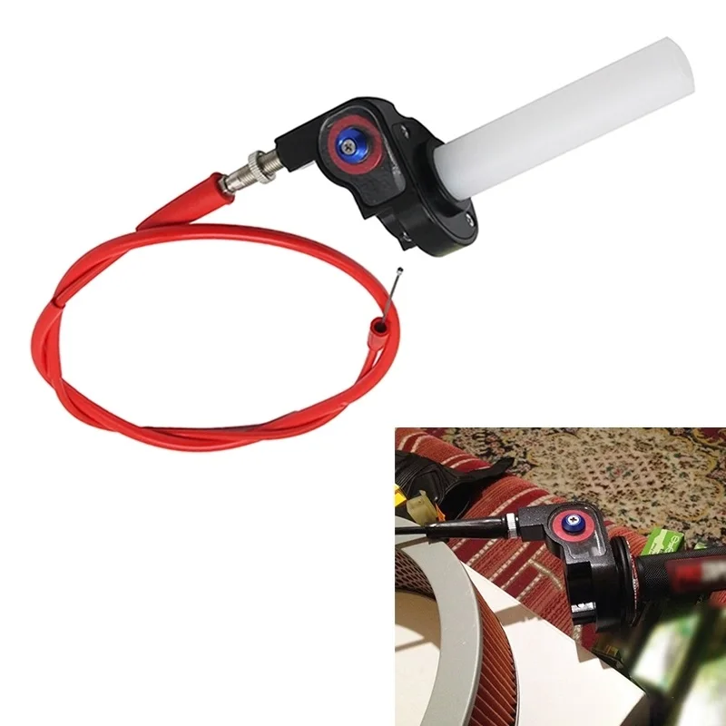 

Off-road Motorcycle Modified 22mm Handle Throttle Clamp Hand Grip Big Torque Oil Visual Throttle Accelerator for with Cable