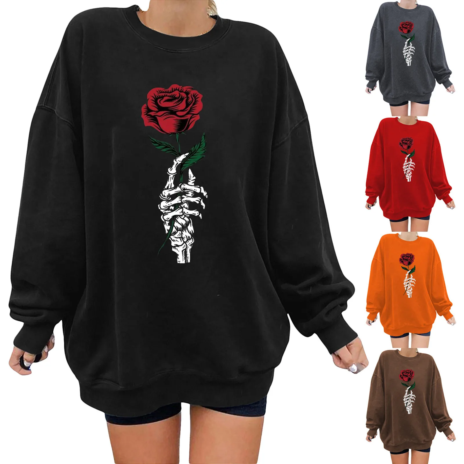 

Women Sweatshirt Crew Neck Long Sleeve Casual Loose Fleece Sweatshirts Women Hoodie Athletic Sweatshirts for Women
