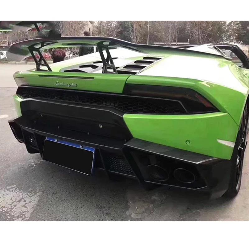 Для Lamborghini Huracán LP580 LP610 углеродное волокно автомобильный задний бампер диффузор