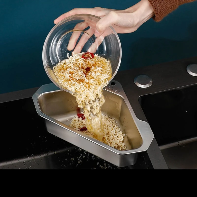 

Треугольная сливная корзина для кухонной раковины из нержавеющей стали