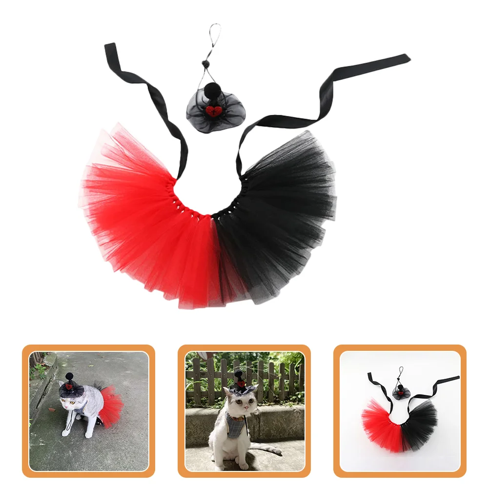 

1 Set Pet Hat Headdress Skirt Prop Festival Pet Decor Pet Costumes for Party