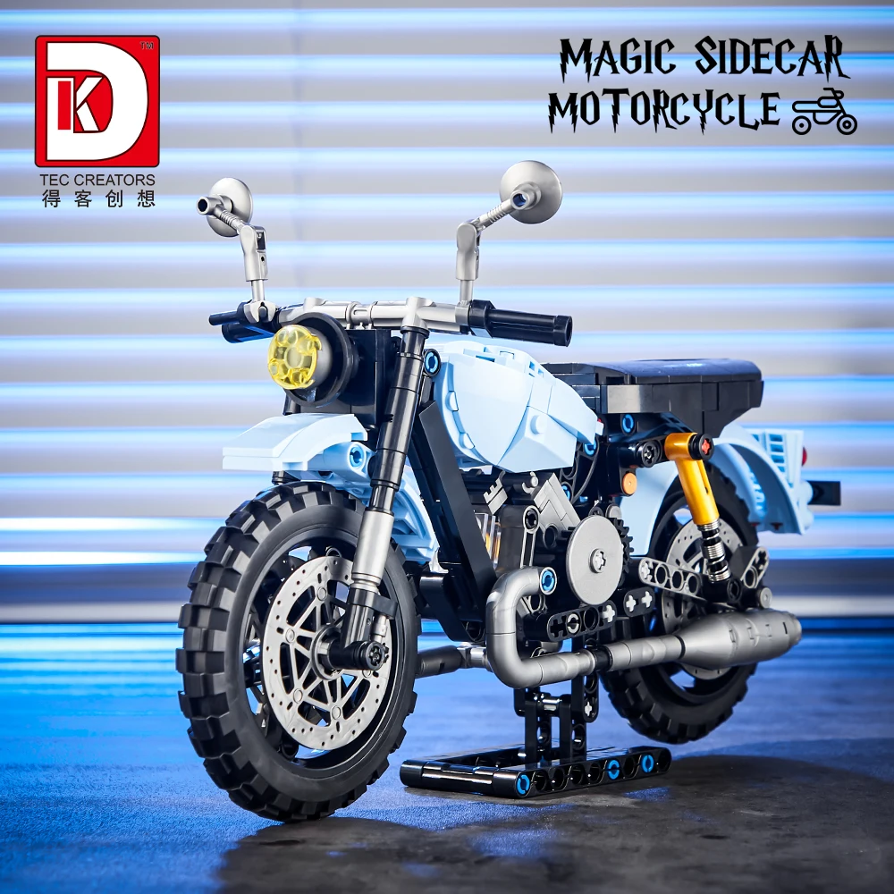 Deke 7038 Haiger Sidecar мотоцикл 700 шт. волшебный мир орнамент модель головоломка сборка