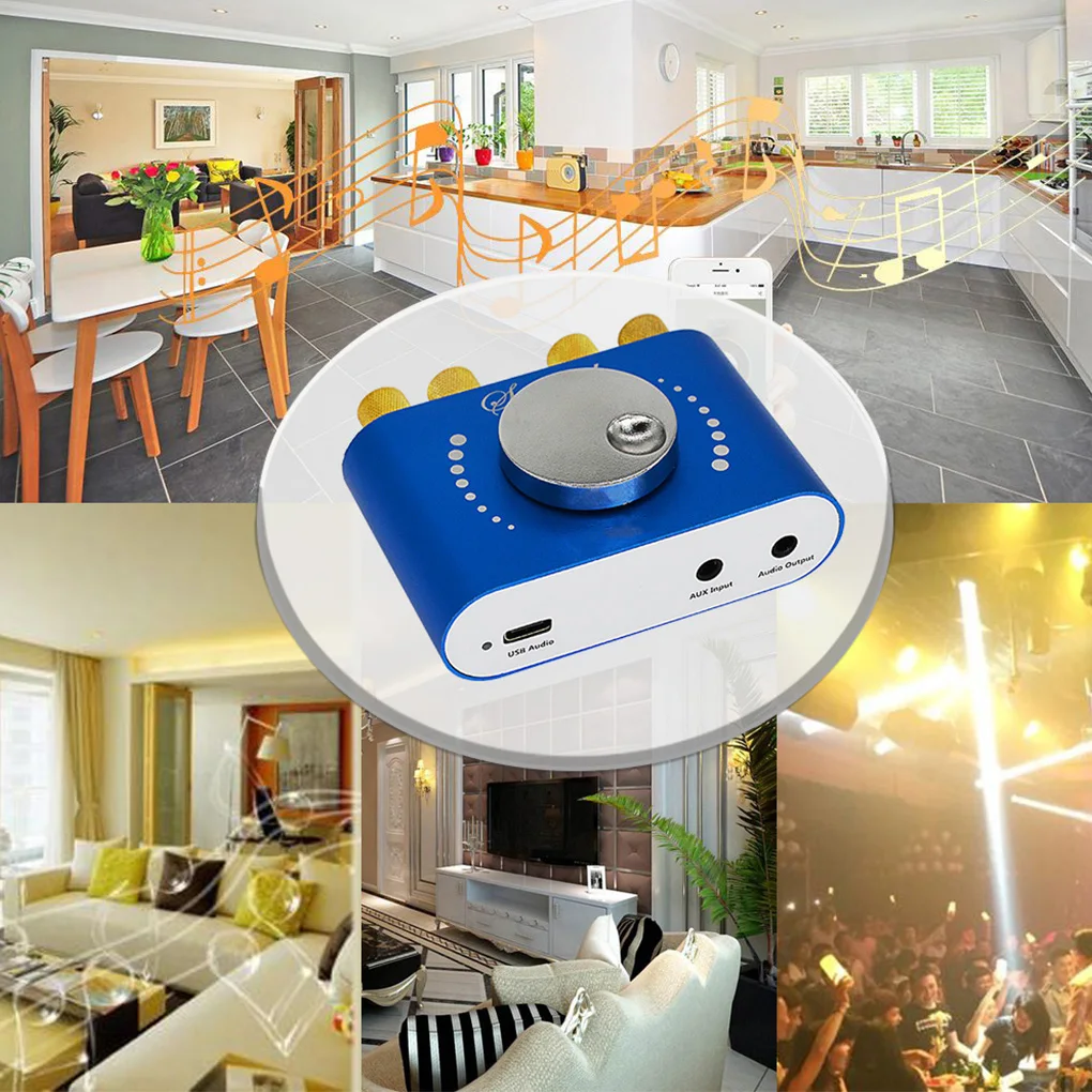 

Amplifier Board Wireless Module Dual Channel Sound Receiver Audio Speaker