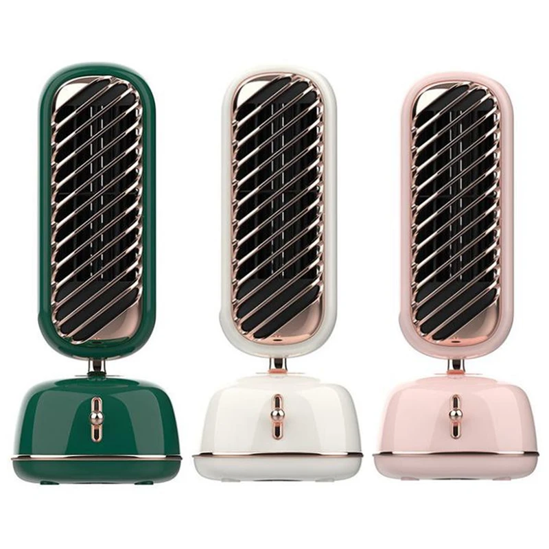 

Air Cooler Fan Multifunctional Desktop Silent Air Conditioner Humidifier Home Office USB Leafless Cooling Fan