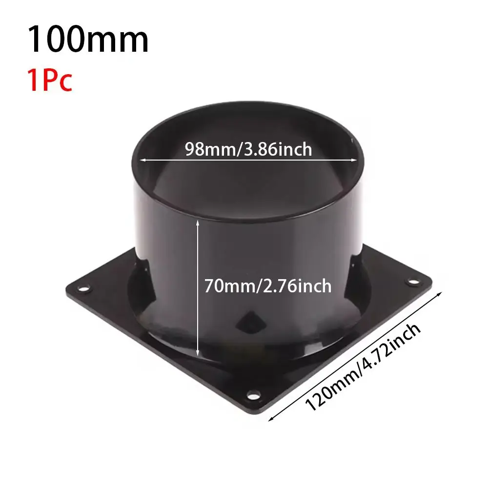 

Черный фланцевый соединитель из АБС-пластика 75/100/120/150 мм