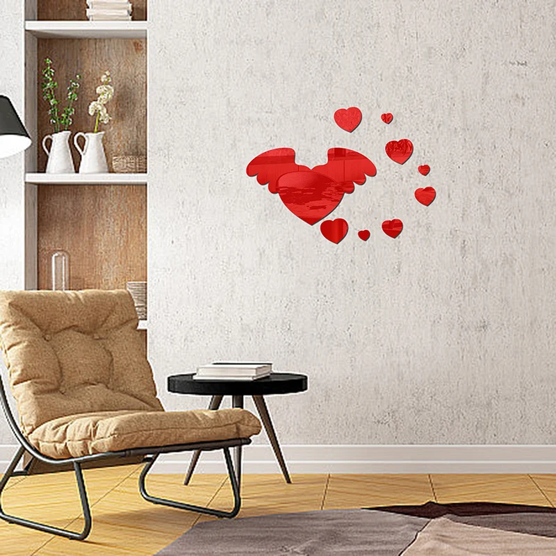 Поднимите свое пространство с любовью и стилем — красные темно-синие наклейки на