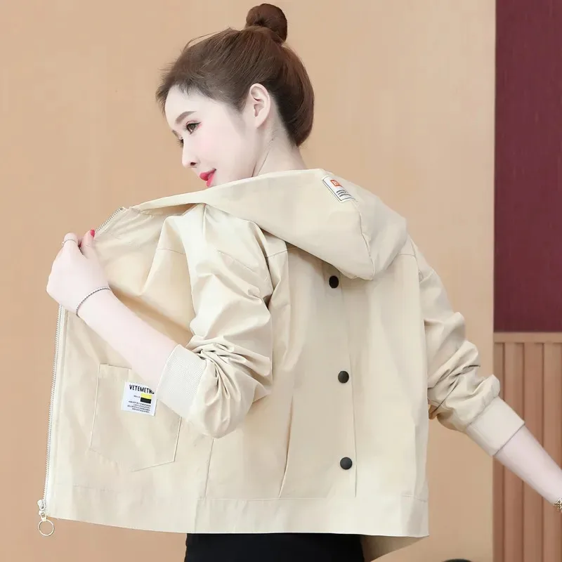 

Ladies Short Jackets Spring Autumn 2022 New Coat Versatile Casual Outwear Women's Small Overwear Baseball Uniform Female Top