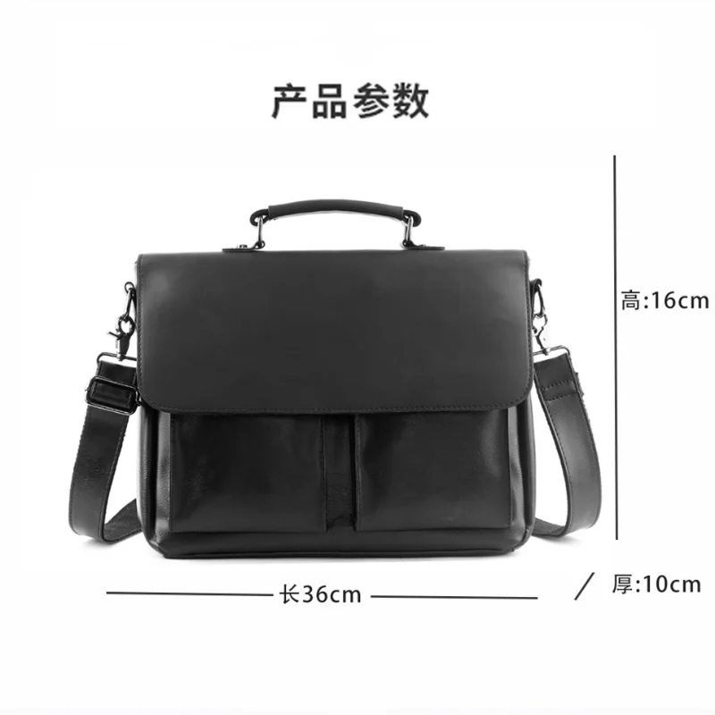 Men's Business Simple Fashion Handbag Korean Version One Shoulder Crossbody Bags for Men Retro Casual Briefcase bolso de hombre