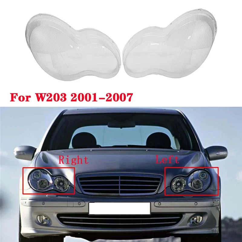 

Прозрачный Абажур для автомобильной фары, подходит для Mercedes Benz W203 C-Class Sedan