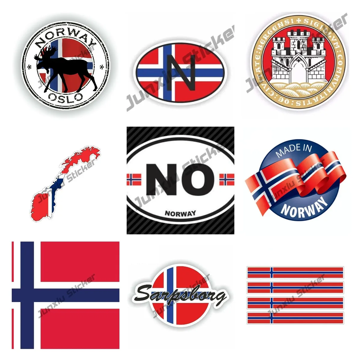 

Norway Flag Vinyl Decal Bumper Sticker for Car Truck Van Laptop Window Norwegian Flag Die Cut Decal Norway NO National Flag KK