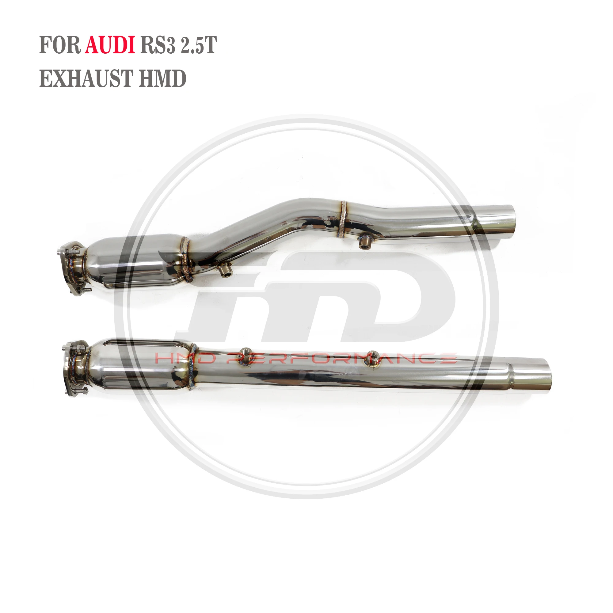 

HMD Exhaust System High Flow Performance Downpipe for Audi RS3 TTRS RSQ3 2.5T With Heat Shield OPF Middle Pipe