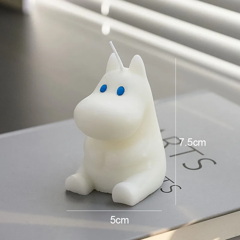 Свеча в виде бегемота прелестные домашние украшения соевая восковая свеча