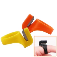 36pcs plastic thread cutter finger blade needle craft thimble knife ring diy sewing machine embroidery quilting tool accessory