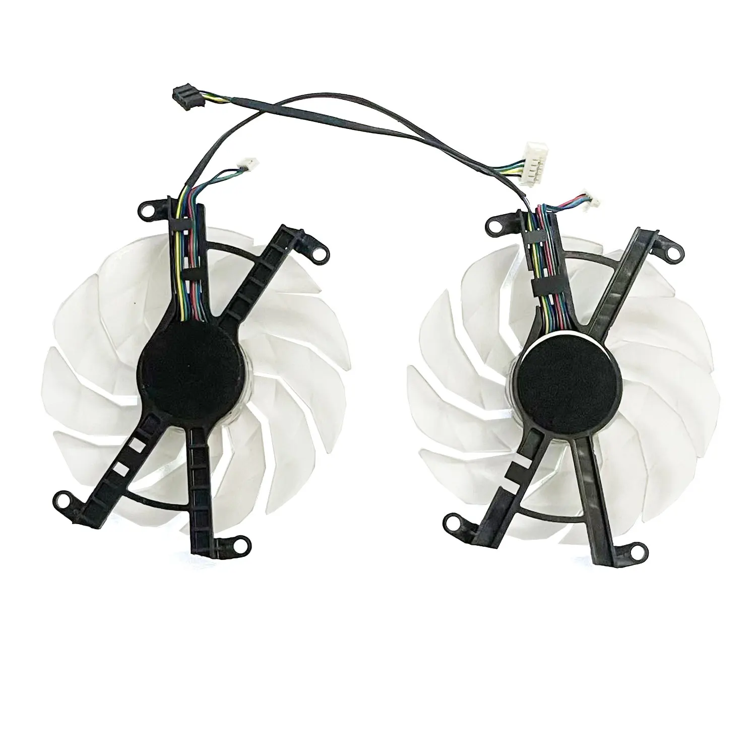 Фото Новый сменный вентилятор DIY с белой LED-подсветкой GFY10015H12SPA 102 мм для видеокарт GALAX GeForce RTX3060ti 3070 3070ti EX черного цвета №3