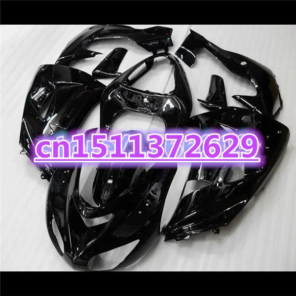 

100%new Fairings For KAWASAKI 06-07 NINJA ZX10R 06 07 ZX-10R golss black ZX 10R 10 R 2006 2007 Body Fairing Kit