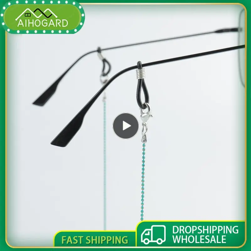 

Fashion Mask Hanging Rope Metal Face Mask Lanyard Mask Holder Traceless Ear Hanging Rope Two Hooks Neck Chains Holder