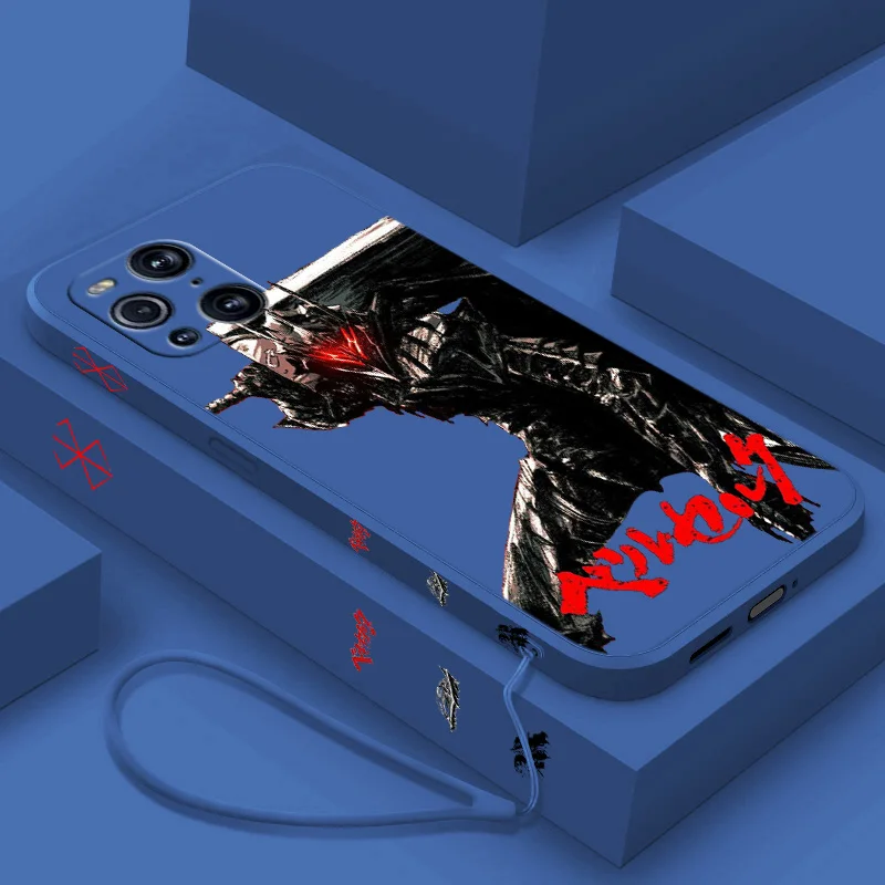Berserk чехол для телефона аниме OPPO Find X2 X3 X5 Lite Neo Reno 2 Z 5 6 7 8 10 Pro Liquid Left троса Funda Silicone Soft