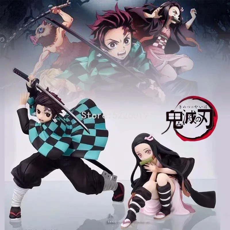 Экшн-фигурка ARTFX J из аниме рассекающий демонов агацума Zenitsu Kamado Nezuko Tanjirou | Игрушки