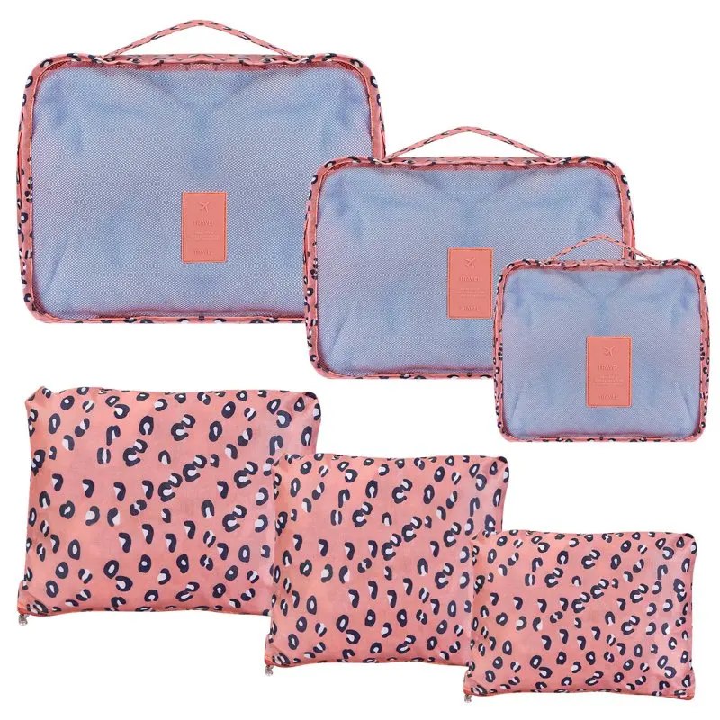 6Pcs Packing Cubes for Travel Luggage Organiser Bag,  Compression Pouches Packing Organizers Storage Bags for Travel Accessories