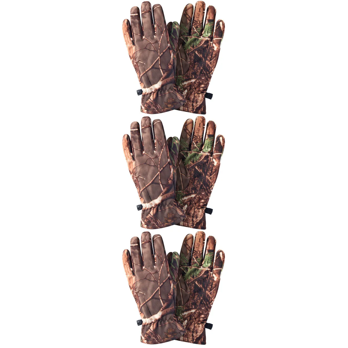 

3 Pairs of Outdoor Camouflage Full Finger Anti-Slip