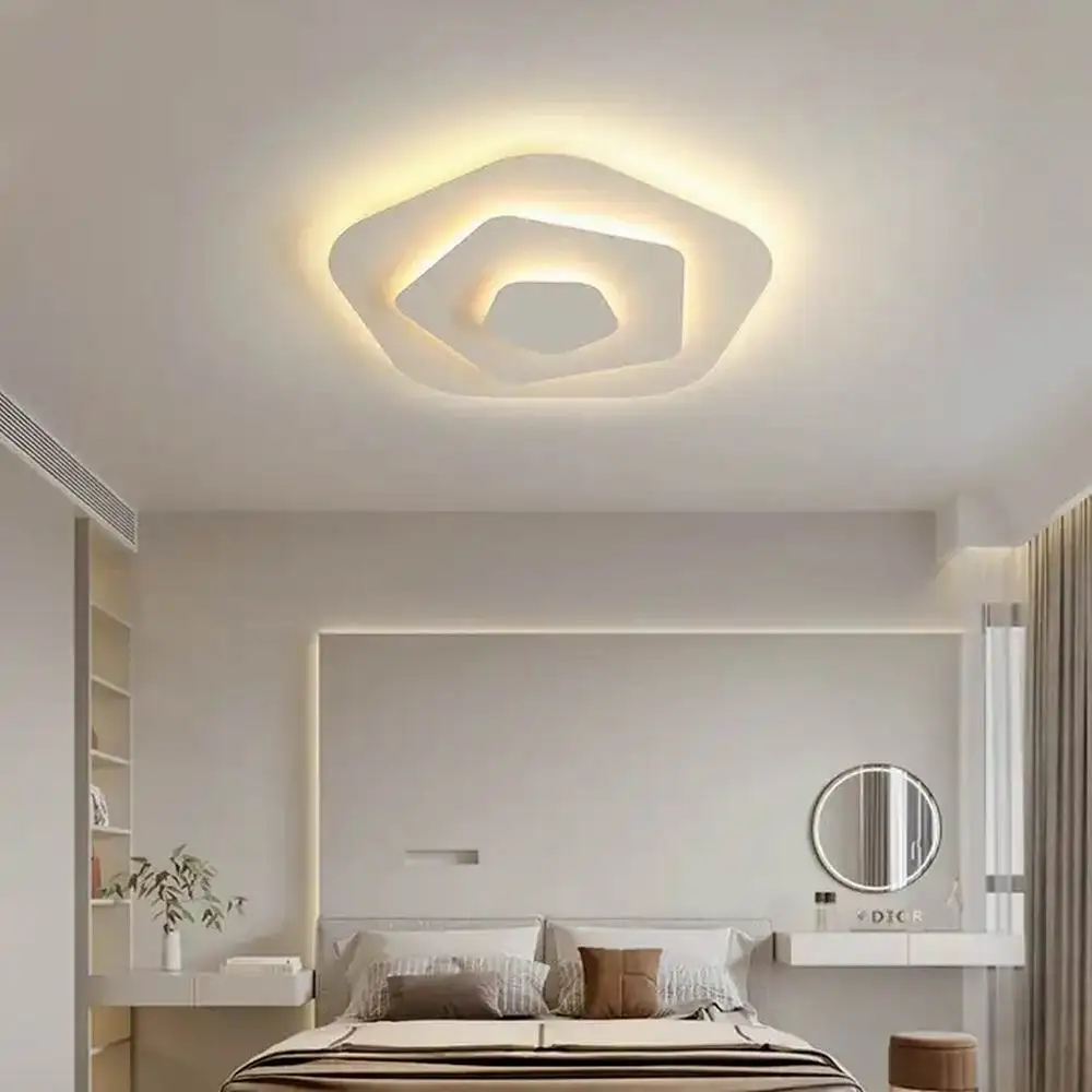 

Pentagon Creativity Minimalist Style Modern Nordic LED Ceiling Lights for Home Dining Room Bedroom Design Led Ceiling Lamp