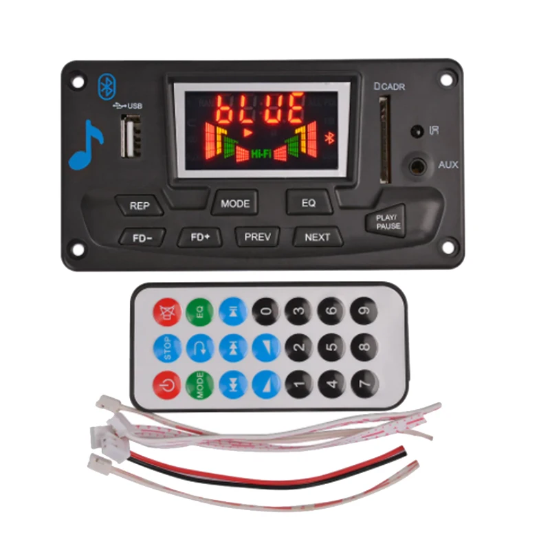 

Лучшие предложения 12 в 4,2 Bluetooth MP3 декодер, аудио модуль, дисплей спектра без потерь, поддержка декодирования APE EQ FM AUX, автомобильные аксессуа...