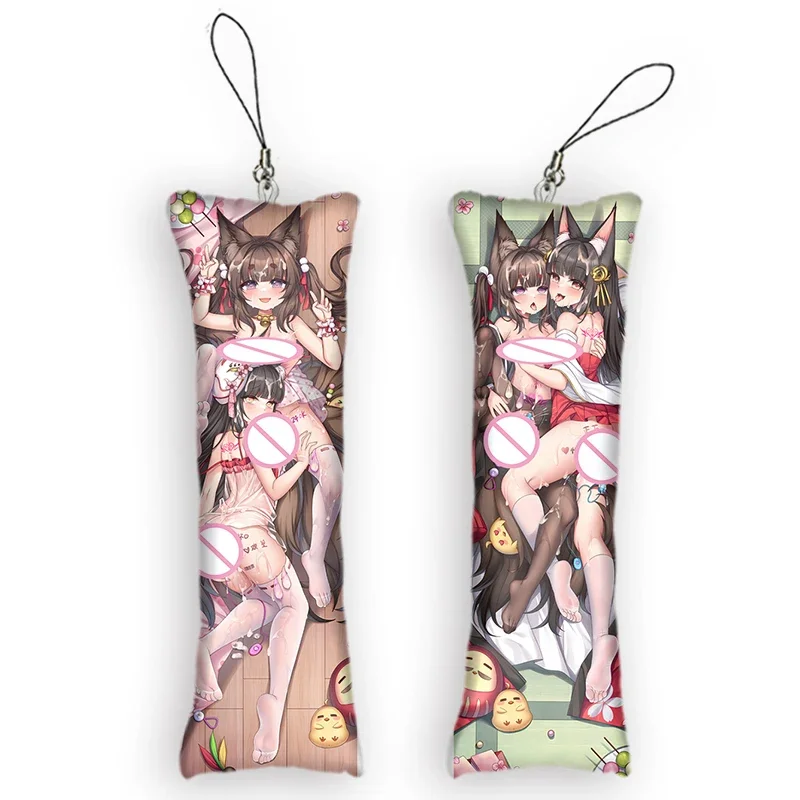 Модный мини-брелок Nagato Amagi-chan Dakimakura милый аниме Azur Lane брелок для ключей маленькая