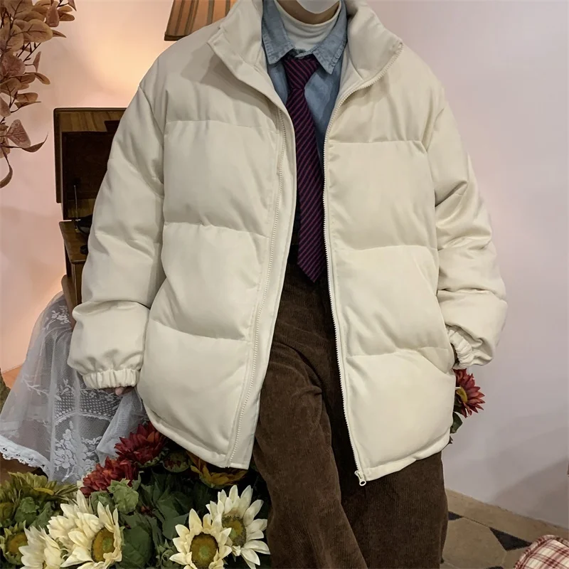 Winter Jacket Men Warm Fashion 4-color Thickened Suede Jacket Men Streetwear Korean Loose Thick Short Coat Mens Parker Clothes