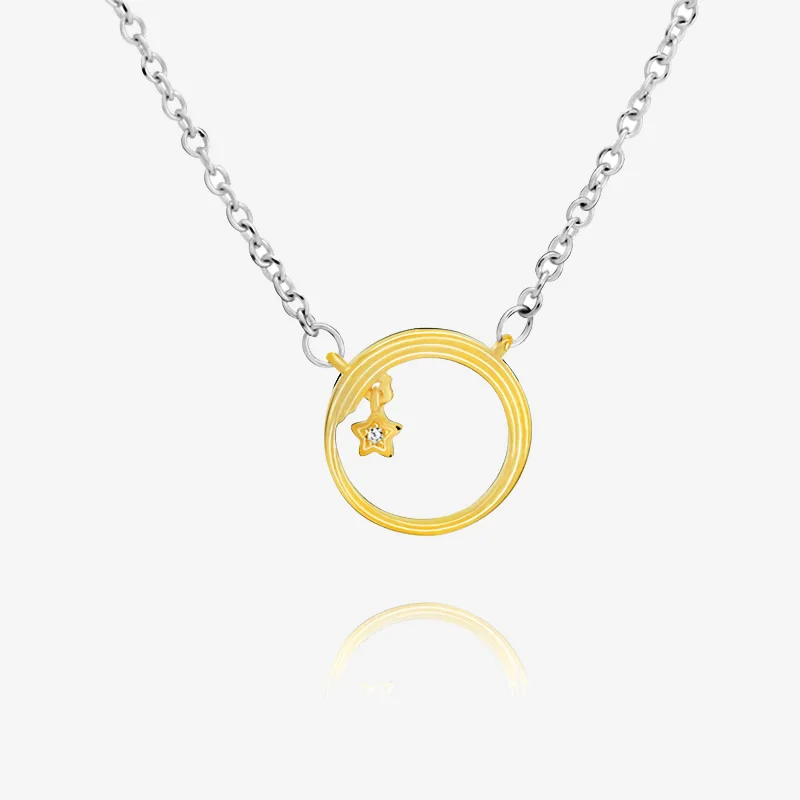 

Comfortable to Wear High Grade Zircon Shine Shooting Star Necklace Women Necklace Original Gift For Girl Friend
