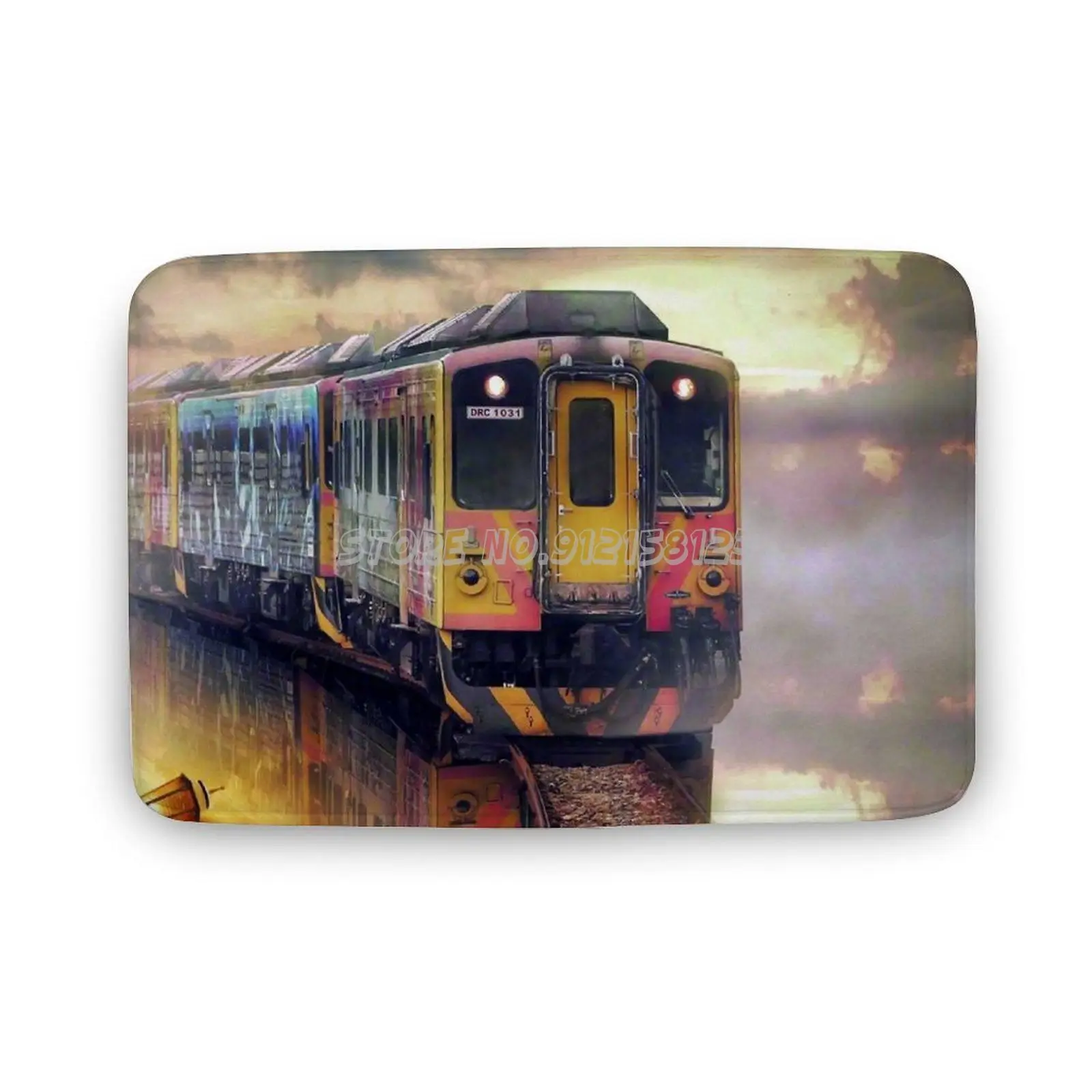 Поездка по электронной книге призрачный поезд напольный коврик