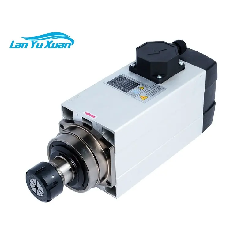 

China Manufacturer HOLRY 18000 rpm 220 380 VAC Air Cooling Square er25 er32 Collet 4.5kw Spindle Motor for CNC Wood Work Routers