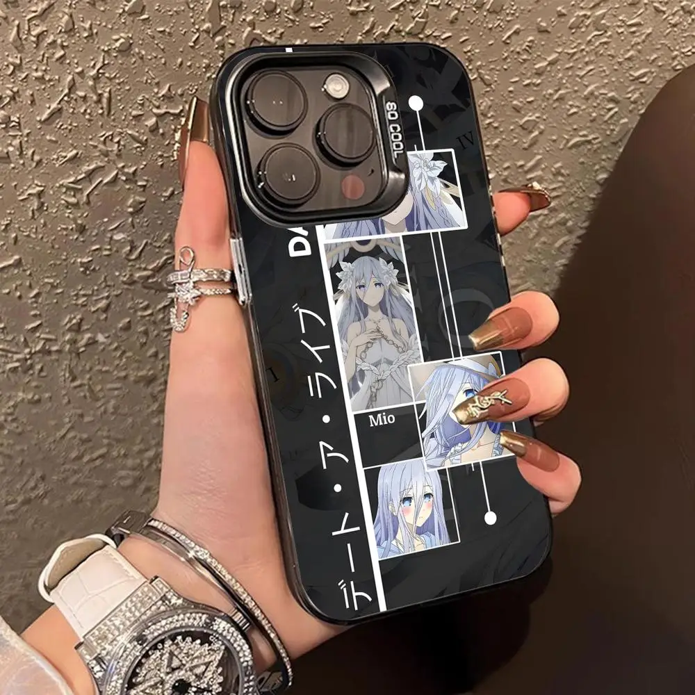Чехол для телефона Date a Live Mio Takamiya для iPhone 17 16 15 14 13 12 11 X XR XS Air Pro Max Plus, черный, цветной, серебристый (art.: 3920da99ffff1) - 3920da99ffff1