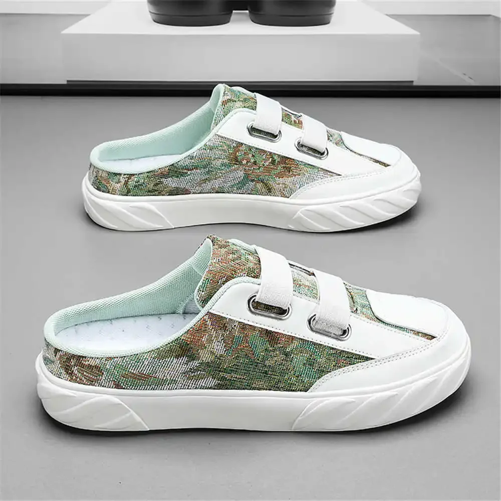 39-44 Мужские дизайнерские сандалии с круглым носом Черные мужские ботинки Обувь