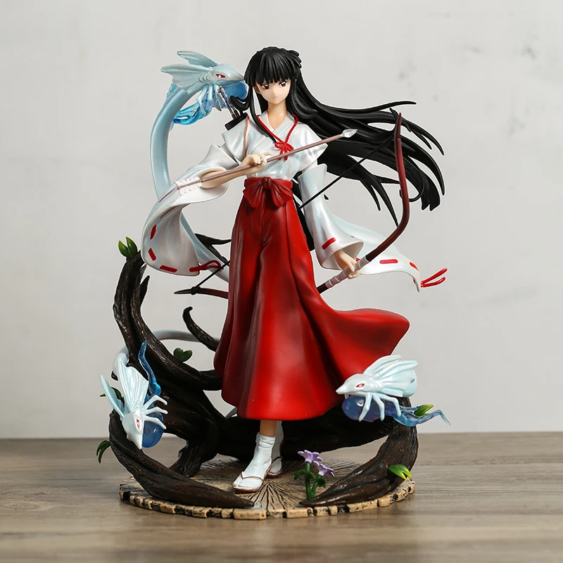 

25 см модельная фигурка Inuyasha Kikyo, статуя, украшение, поделки, орнамент