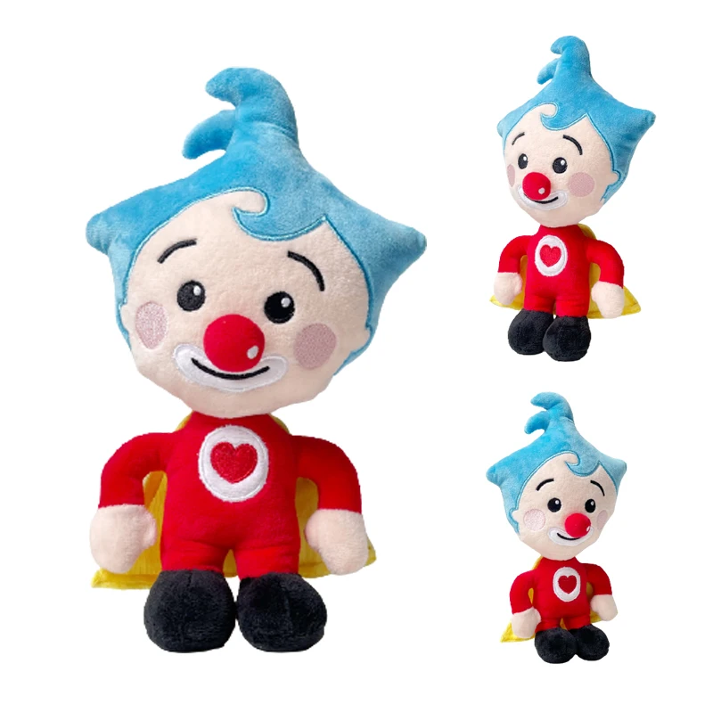 

25cm Cute Plim Plim Clown Plush Toy Cartoon Animation Stuffed Figure Plush Doll Plushie Anime Soft Gift Toys for Kids Birthday