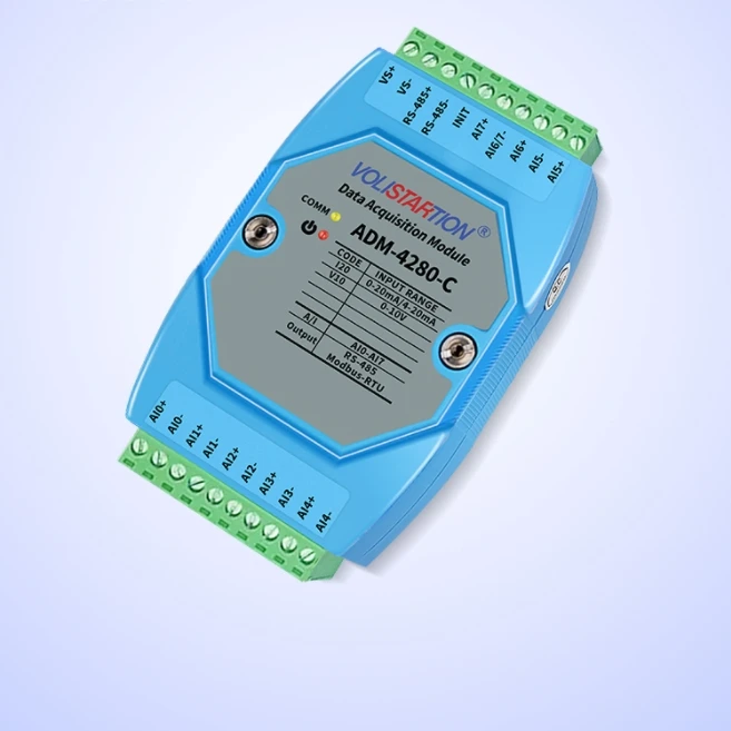 Φ 8-канальный модуль сбора аналогового сигнала 4-20 мА 0-10 В от 0-20 до 485