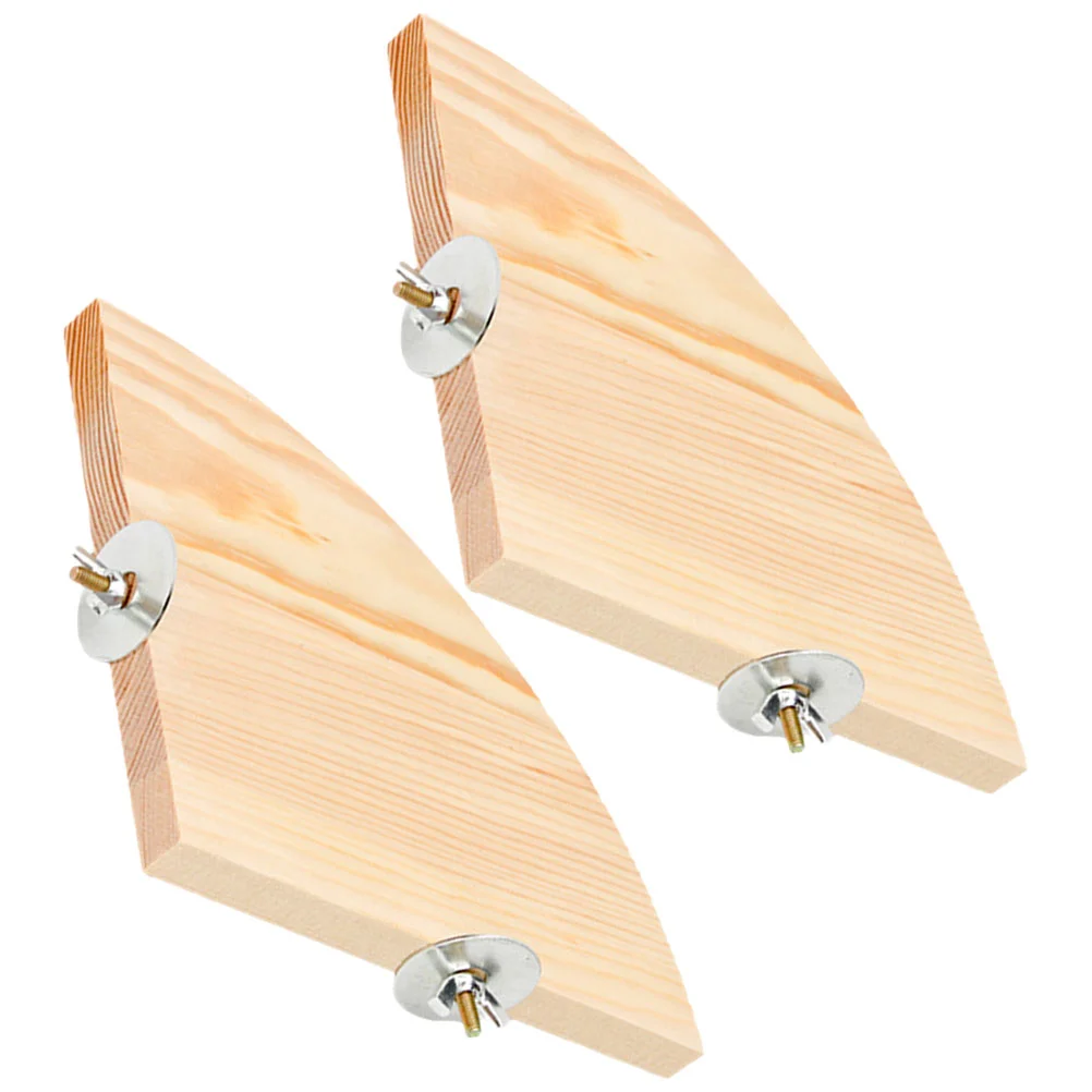

Hamster Parrot Standing Board Wooden Platform Exercise Toy Triangular Bird Chewing Training Toys