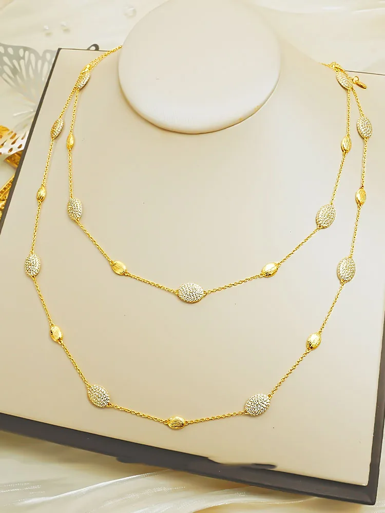 Матовое Ожерелье Из Стерлингового Серебра 925 Пробы В Богемном Стиле Женские