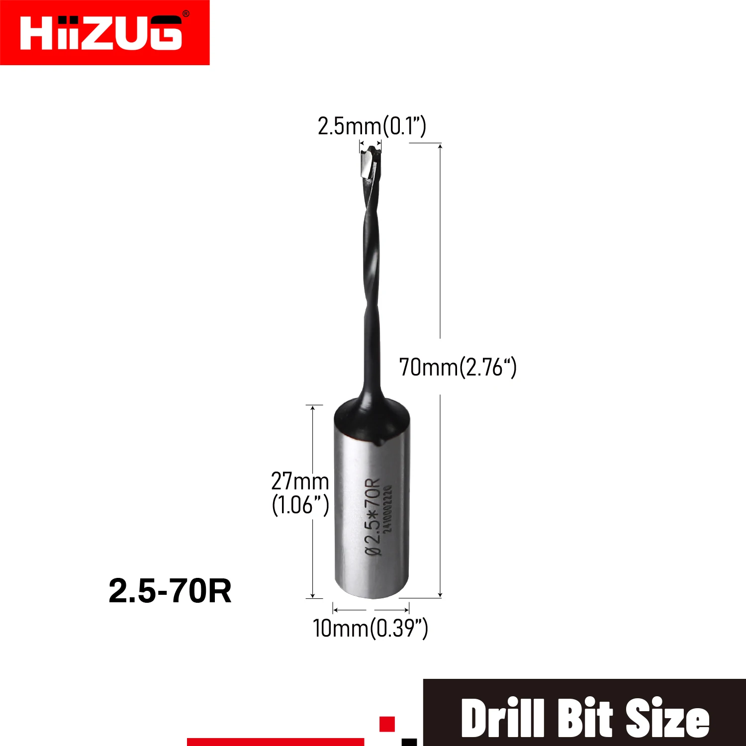 

Сверло Hiizug Tool 2,5x70 мм для дерева