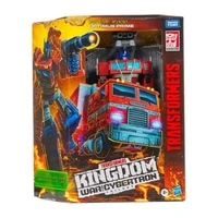 takara tomy transformers autobots kingdom series leader optimus prime carriage action figure model toy for children gift